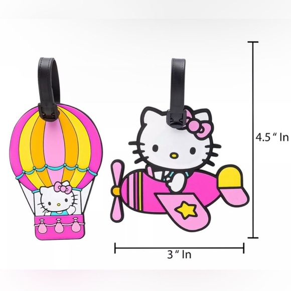 Hello Kitty Pink and Yellow Travel Bag Set - Picture 2 of 3